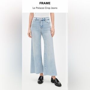 Frame Le Palazzo Crop Wide Leg Jeans